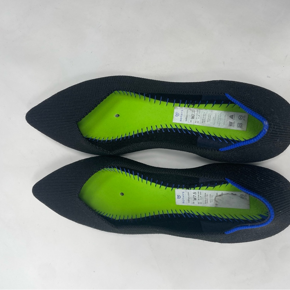 Rothy's Black and Blue Flats - Picture 6 of 8